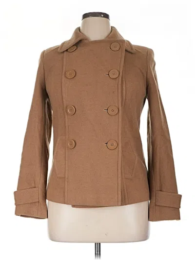 Pre-owned Collection Wool Coat In Brown