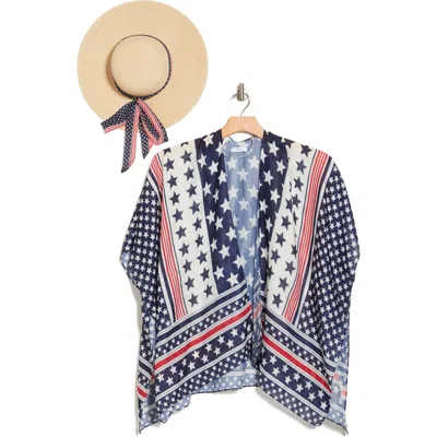 Collection Xiix Americana Floppy Hat & Topper Set In Multi