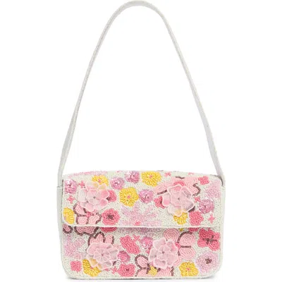 Collection Xiix Beaded 3d Floral Baguette Shoulder Bag In Multi