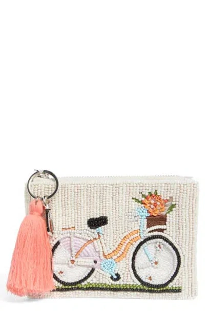 Collection Xiix Beaded Bicycle Coin Pouch In Multi
