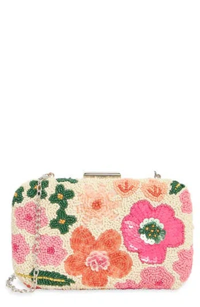 Collection Xiix Beaded Floral Minaudiere In Multi