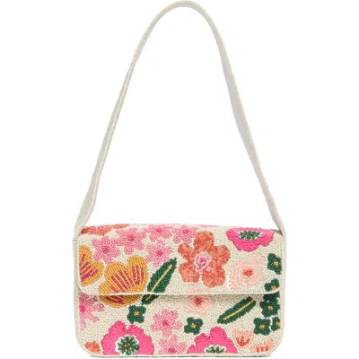 Collection Xiix Beaded Pop Floral Shoulder Bag In Multi