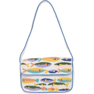 Collection Xiix Beaded Sardines Baguette Shoulder Bag In Multi