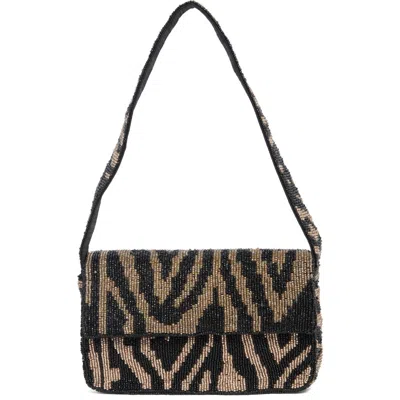 Collection Xiix Beaded Shoulder Bag In Black