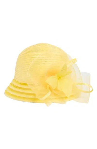 Collection Xiix Big Bow Cloche In Yellow