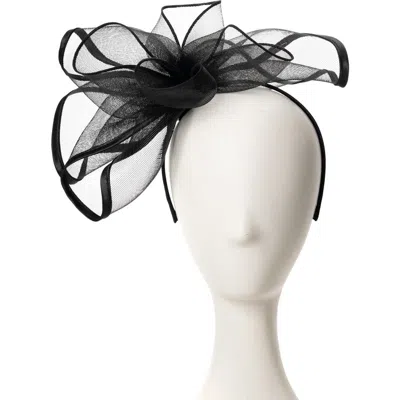 Collection Xiix Crinoline Rosette Fascinator In Black