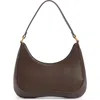 Collection Xiix Curved Shoulder Bag In Brown