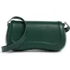 Collection Xiix Curved Shoulder Bag In Green