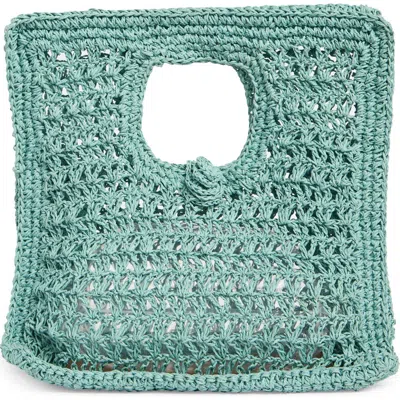 Collection Xiix Cutout Handle Square Handbag In Blue