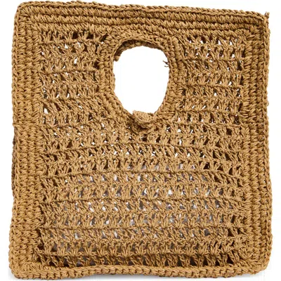 Collection Xiix Cutout Handle Square Handbag In Brown