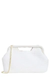 Collection Xiix Cutout Handle Straw Clutch