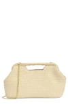 Collection Xiix Cutout Handle Straw Clutch