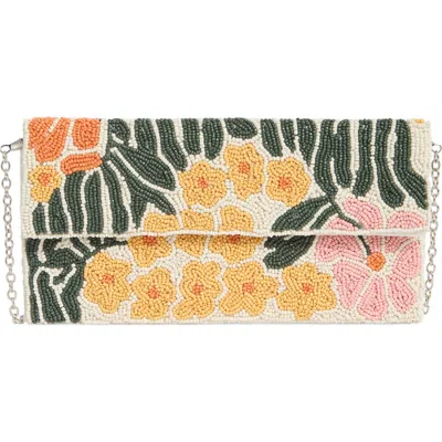 Collection Xiix Floral Beaded Clutch