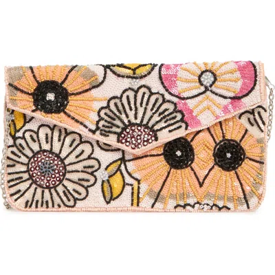 Collection Xiix Floral Beaded Envelope Clutch In Multi