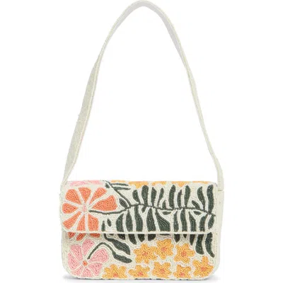 Collection Xiix Floral Beaded Shoulder Bag In Multi