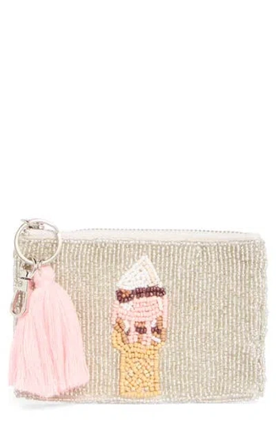 Collection Xiix Ice Cream Beaded Coin Pouch In Multi