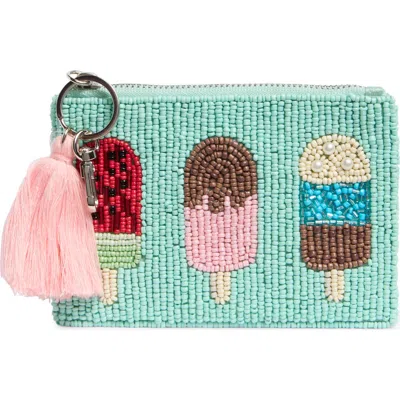 Collection Xiix Ice Cream Pops Beaded Coin Pouch In Multi