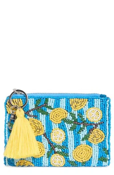 Collection Xiix Lemon Beaded Coin Purse In Multi