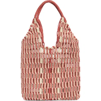Collection Xiix Macrame Stripe Tote Bag In Multi