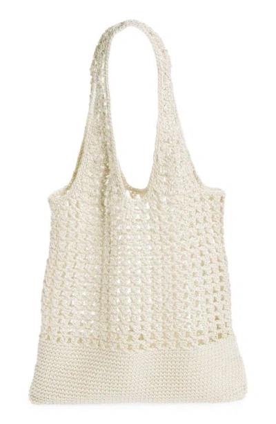 Collection Xiix Open Weave Tote Bag In Natural