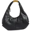 Collection Xiix Ring Detail Slouchy Hobo Bag In Black