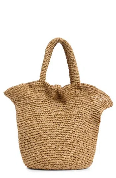 Collection Xiix Ruffle Edge Crochet Bag In Brown