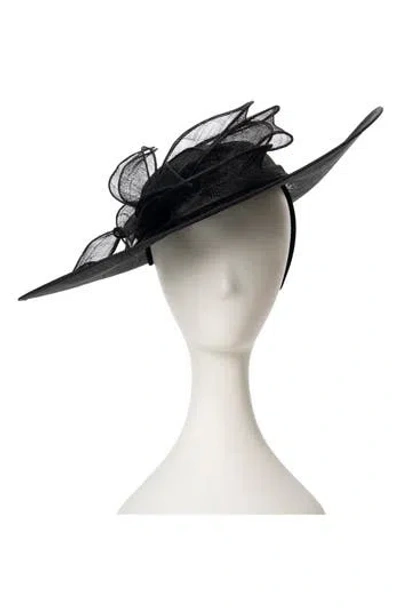 Collection Xiix Sinamay Flower Fascinator In Black