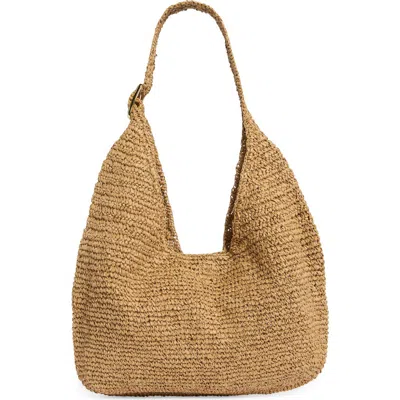 Collection Xiix Slouchy Straw Bag In Brown