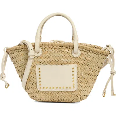 Collection Xiix Small Straw Tote In White