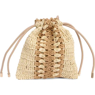 Collection Xiix Straw Bucket Bag In Multi