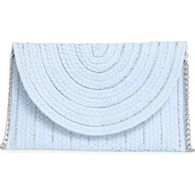 Collection Xiix Straw Clutch In Blue