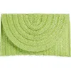 Collection Xiix Straw Clutch In Lime