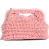 Collection Xiix Straw Frame Clutch With Handle In Orange