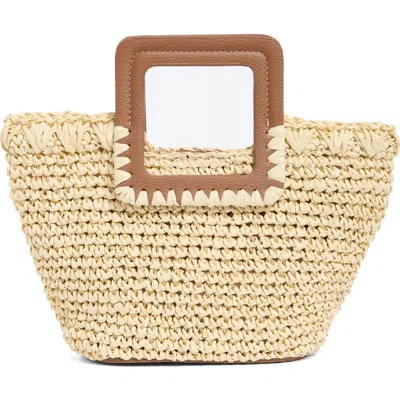 Collection Xiix Straw Top Handle Bag In Neutral