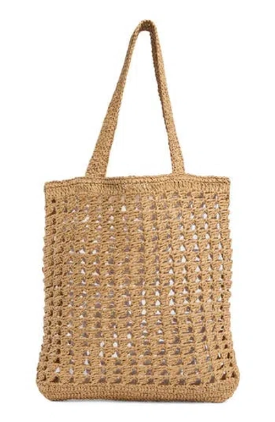 Collection Xiix Straw Tote Bag In Brown