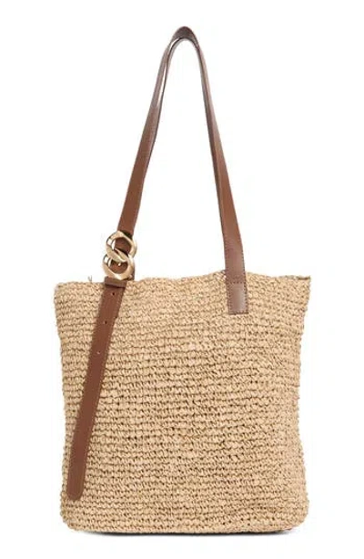 Collection Xiix Straw Tote Bag In Brown