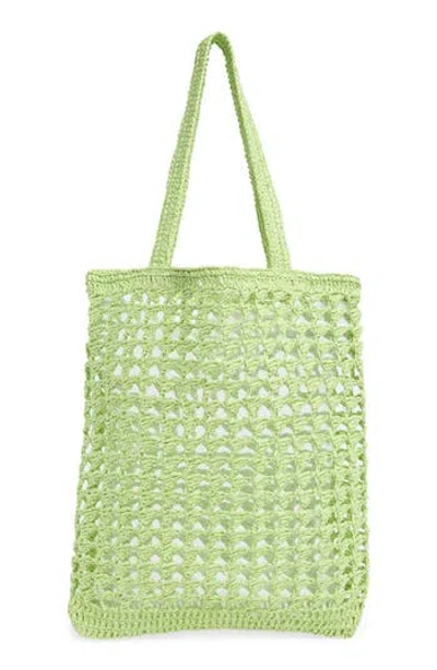 Collection Xiix Straw Tote Bag In Green