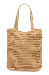 Collection Xiix Straw Tote Bag In Natural