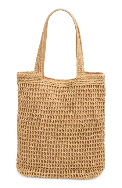 Collection Xiix Straw Tote Bag In Natural