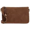 Collection Xiix Whipstitched Triple Compartment Crossbody Bag In Brown