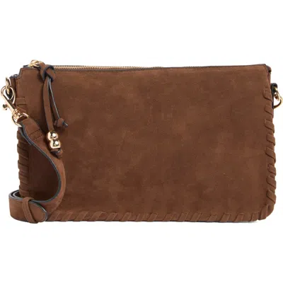Collection Xiix Whipstitched Triple Compartment Crossbody Bag In Brown