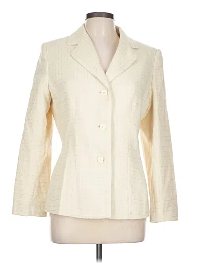 Pre-owned Collections For Le Suit Blazer Jacket In White