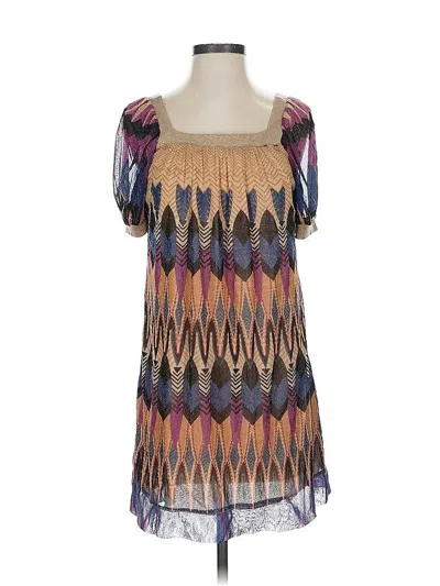 Pre-owned Collective Clothing Short Sleeve Blouse In Purple
