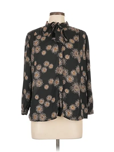 Pre-owned Collective Concepts 3/4 Sleeve Blouse In Black