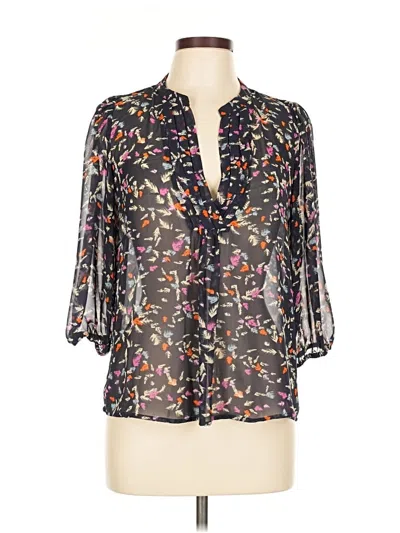 Pre-owned Collective Concepts 3/4 Sleeve Blouse In Black