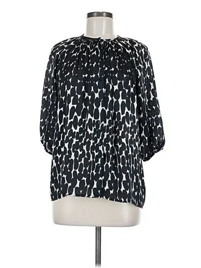 Pre-owned Collective Concepts 3/4 Sleeve Blouse In Black