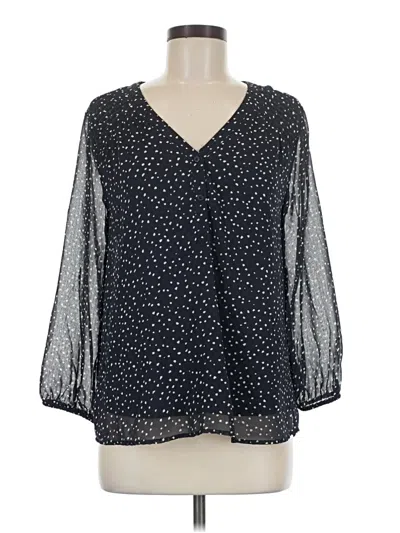 Pre-owned Collective Concepts 3/4 Sleeve Blouse In Black