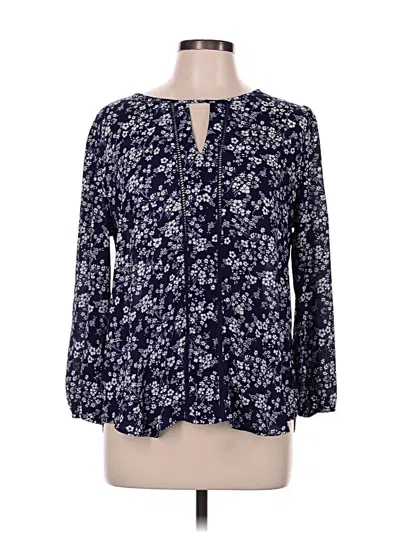 Pre-owned Collective Concepts 3/4 Sleeve Blouse In Blue