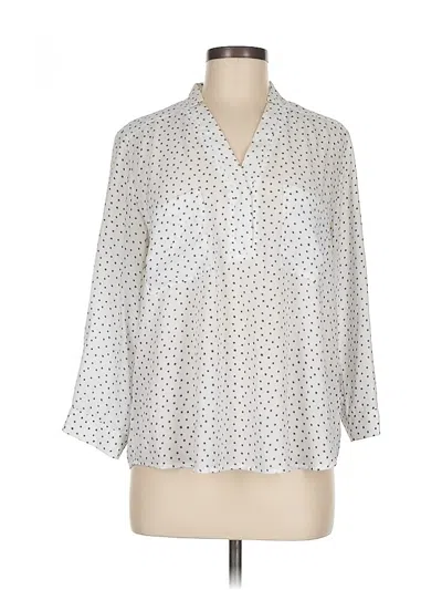 Pre-owned Collective Concepts 3/4 Sleeve Blouse In White