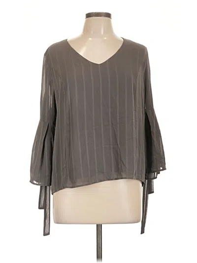 Pre-owned Collective Concepts 3/4 Sleeve T-shirt In Gray